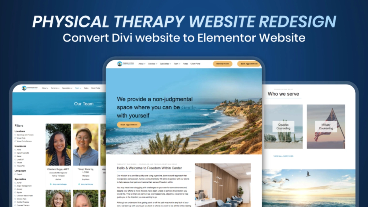 Physical Therapy Website Redesign by Shahporan Razu